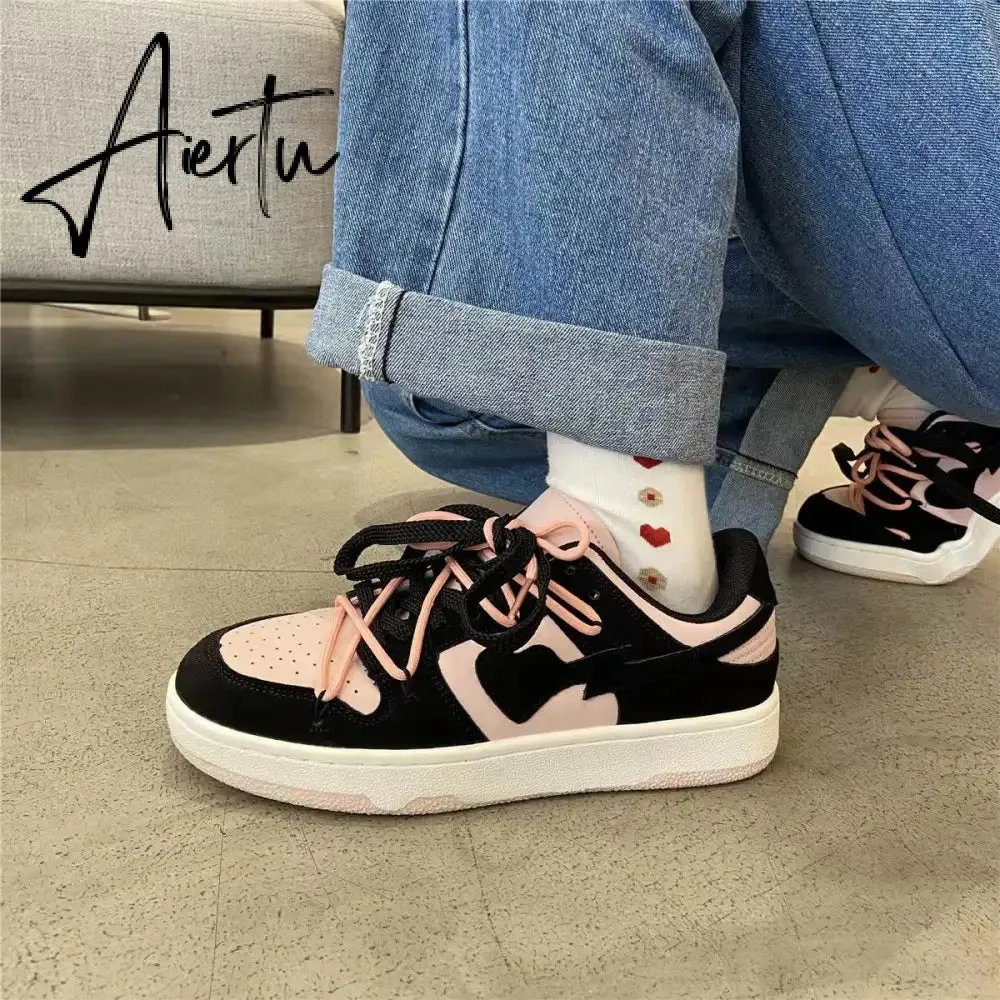 Aiertu  Original Women Blue Love Designer Classic Breathable Canvas Casual Sneakers Female Outdoor Walk Tennis Little White Shoes