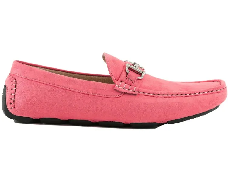 Amali Walken 2 Men's Salmon Suede Driving Loafers