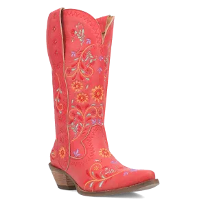 Beetle Juice Red Leather & Embordered Boots (DS)