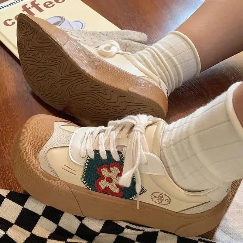 binfenxie  -  Kawaii Shoes Women's Platform Sneakers Sports Flat Tennis Female Casual Basket Spring Vulcanize Running Lolita Harajuku
