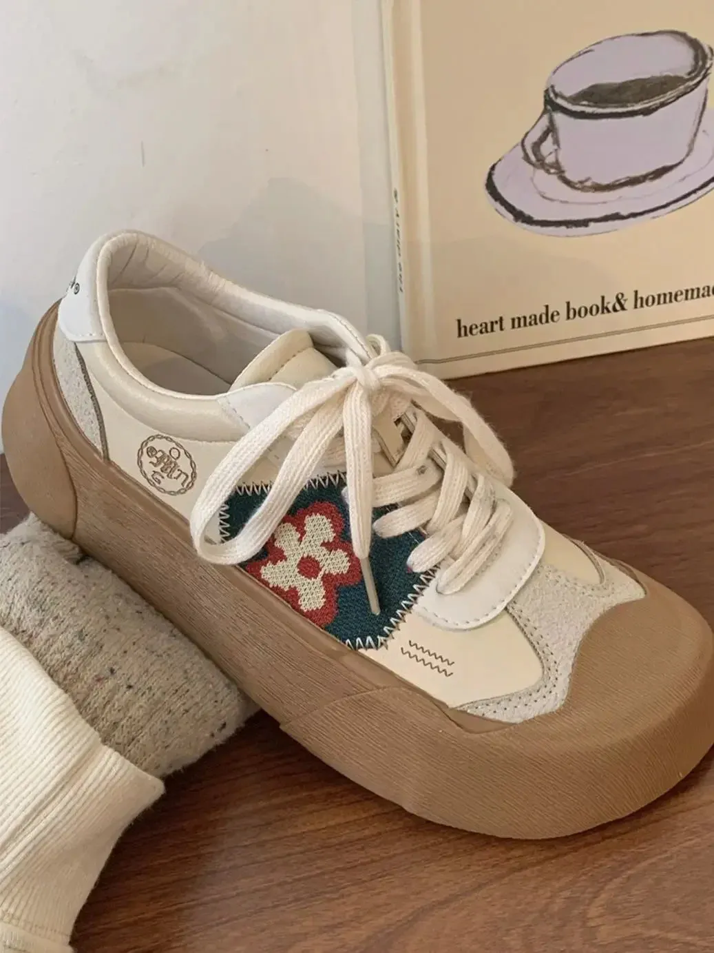 binfenxie  -  Kawaii Shoes Women's Platform Sneakers Sports Flat Tennis Female Casual Basket Spring Vulcanize Running Lolita Harajuku