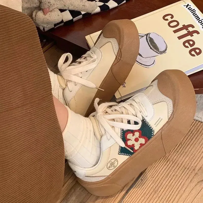 binfenxie  -  Kawaii Shoes Women's Platform Sneakers Sports Flat Tennis Female Casual Basket Spring Vulcanize Running Lolita Harajuku
