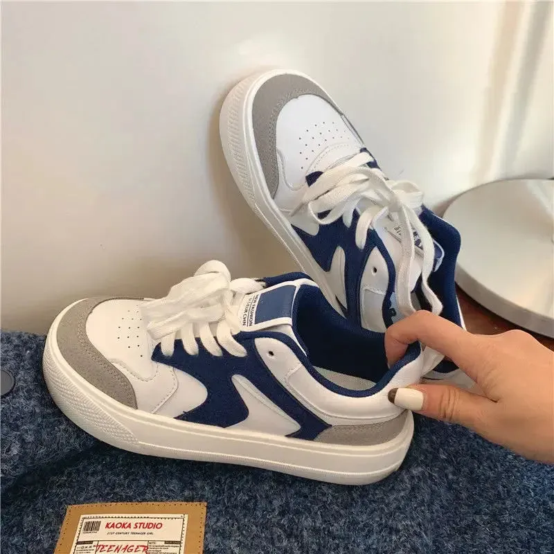 binfenxie  -  Platform Sneakers Spring Korean Casual Women's Sports Shoes Pink Kawaii Tennis Female Flats Harajuku Vulcanize