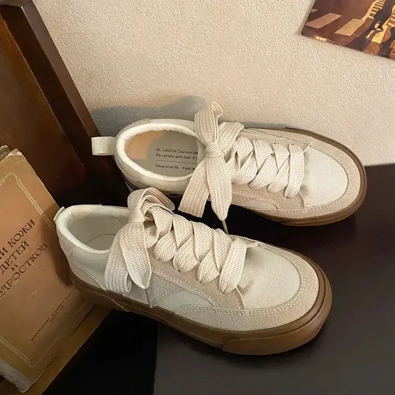 binfenxie  - Platform Women Vulcanize Shoes Sneakers Casual Flats 2023 Spring Tennis Female Basket Running Canvas Footwear