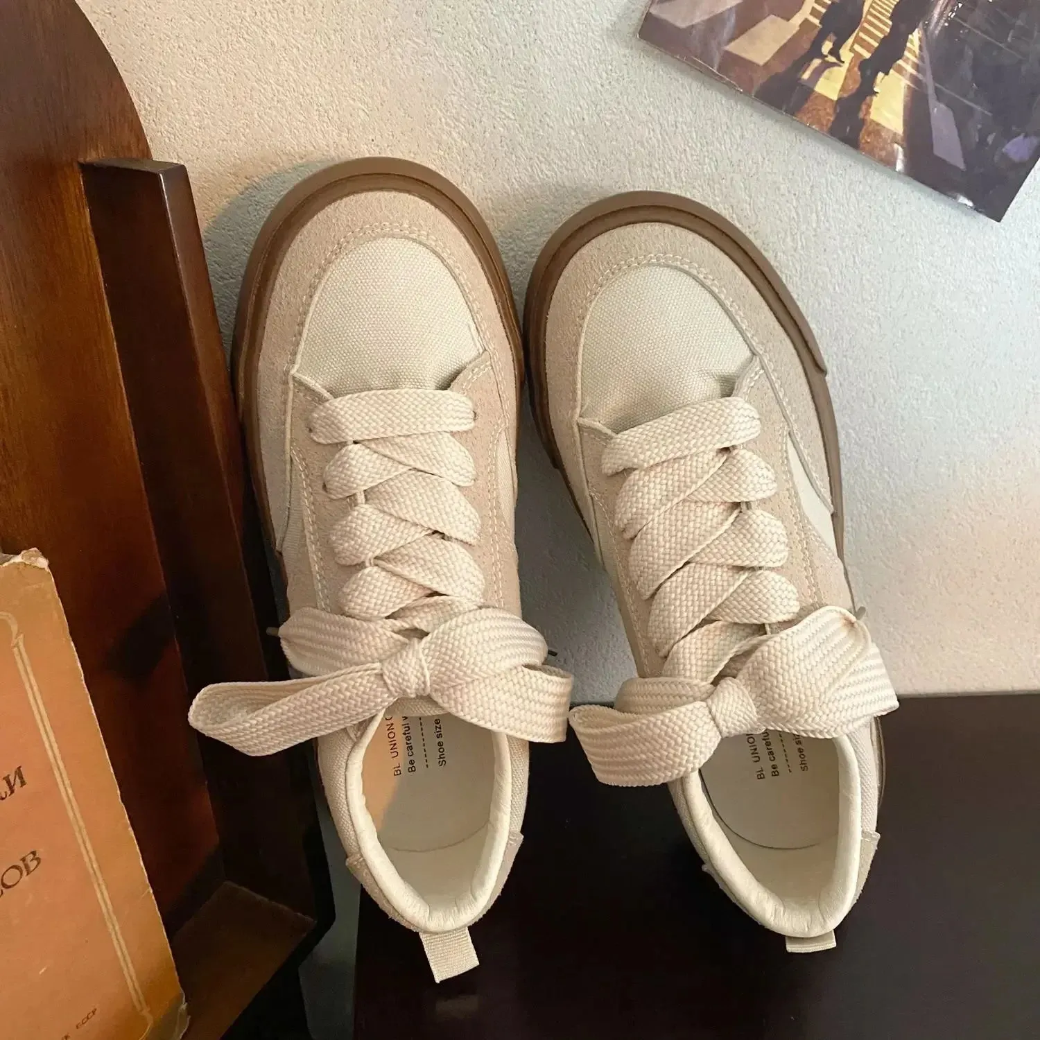 binfenxie  - Platform Women Vulcanize Shoes Sneakers Casual Flats 2023 Spring Tennis Female Basket Running Canvas Footwear
