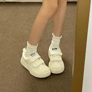 binfenxie  -  Woman Kawaii Vulcanize Sneakers White Canvas Shoes Casual Platform Tennis Female Flats Vintage Cute Korean Footwear Spring