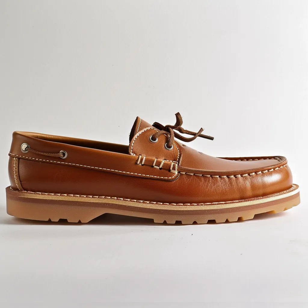 Brown Marcello Boat Shoes with Honey Sole