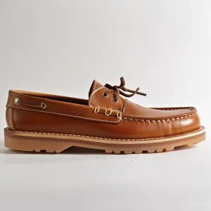 Brown Marcello Boat Shoes with Honey Sole