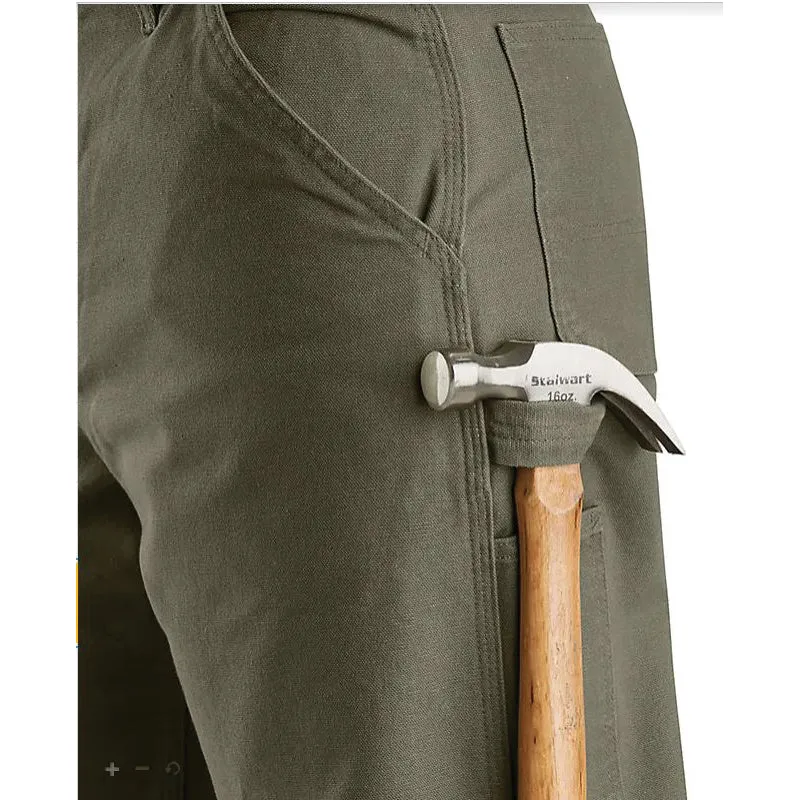 Carhartt® B11-MOS 38X32 Men's Utility Work Pants, 38 Waist, 32 Length, Loose Fit, Moss, Cotton