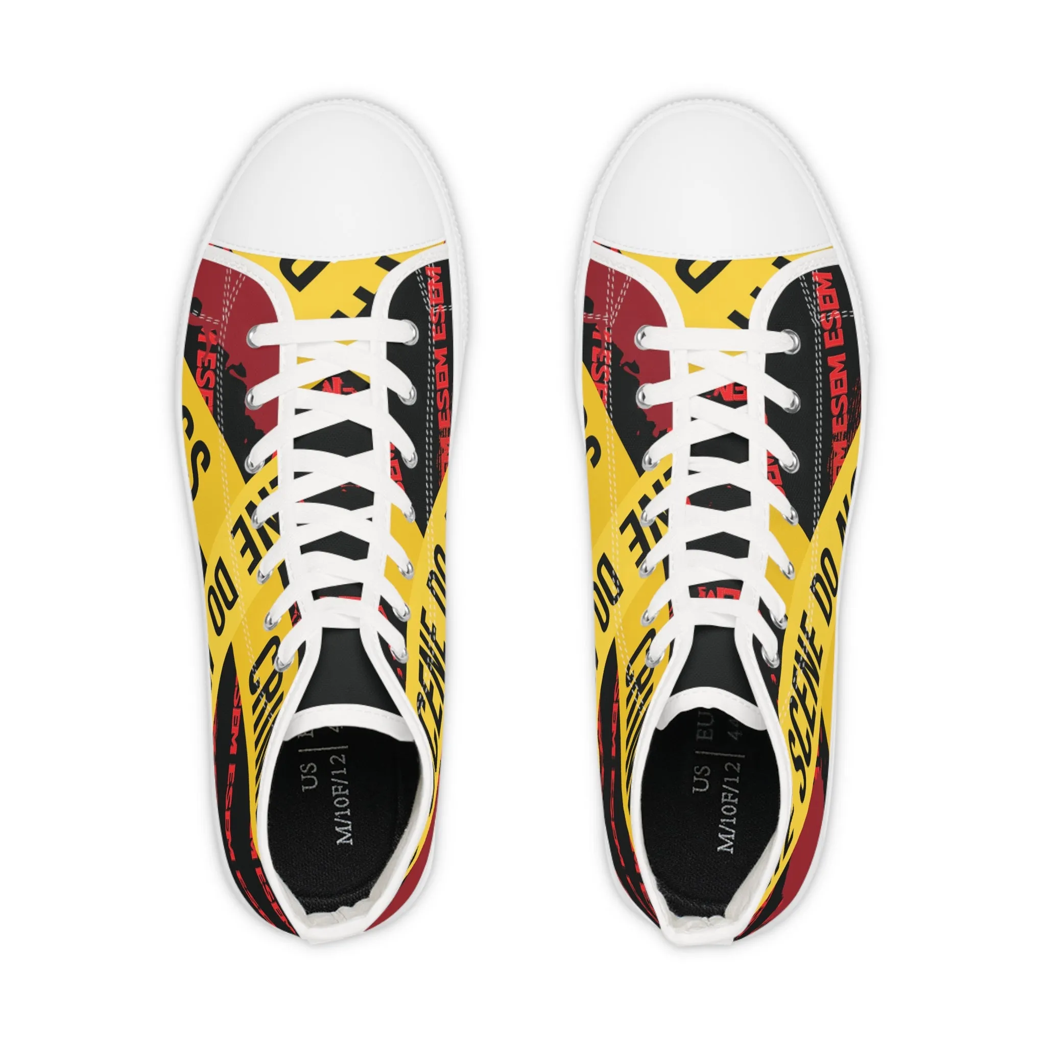 Do Not cross - Men's High Top Sneakers