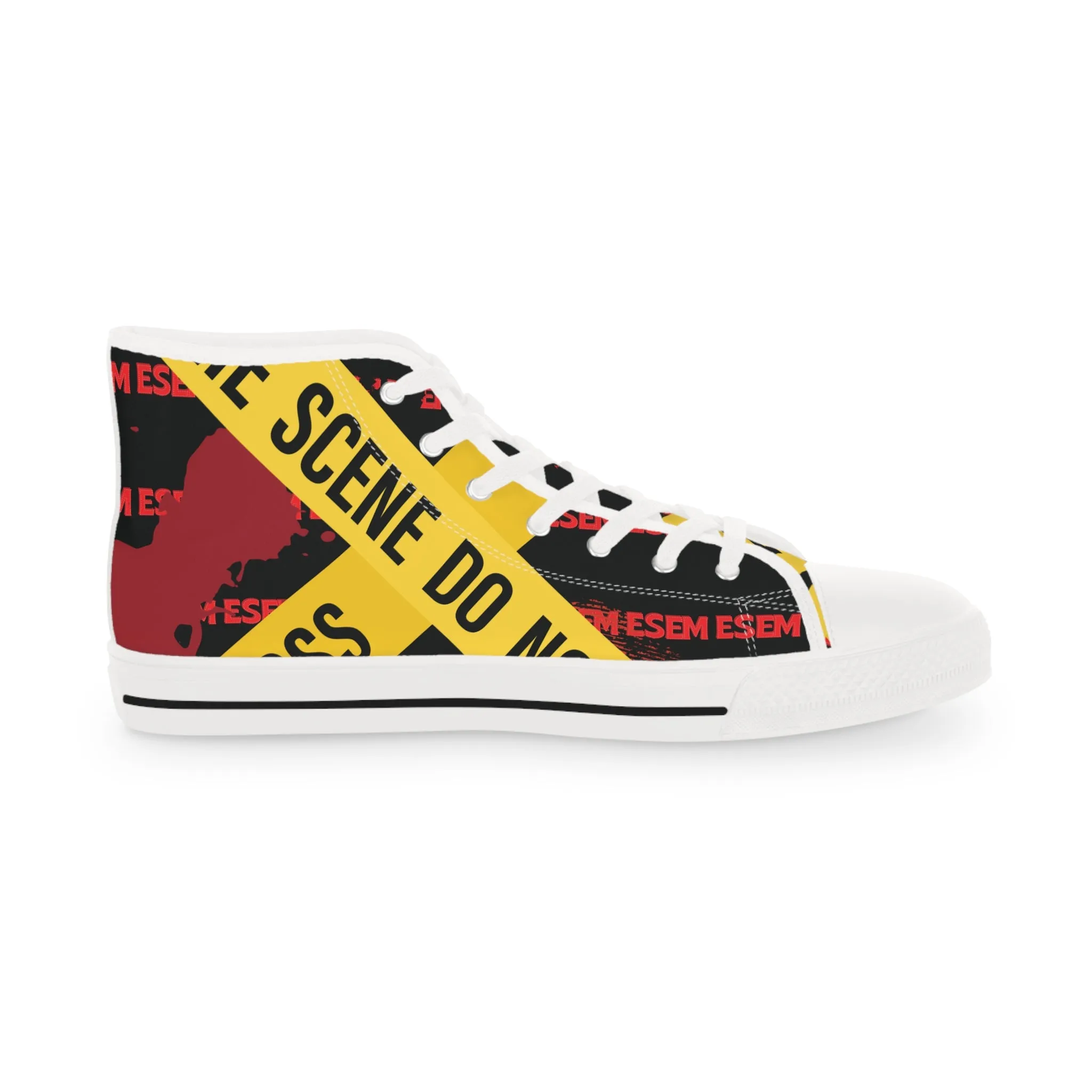 Do Not cross - Men's High Top Sneakers