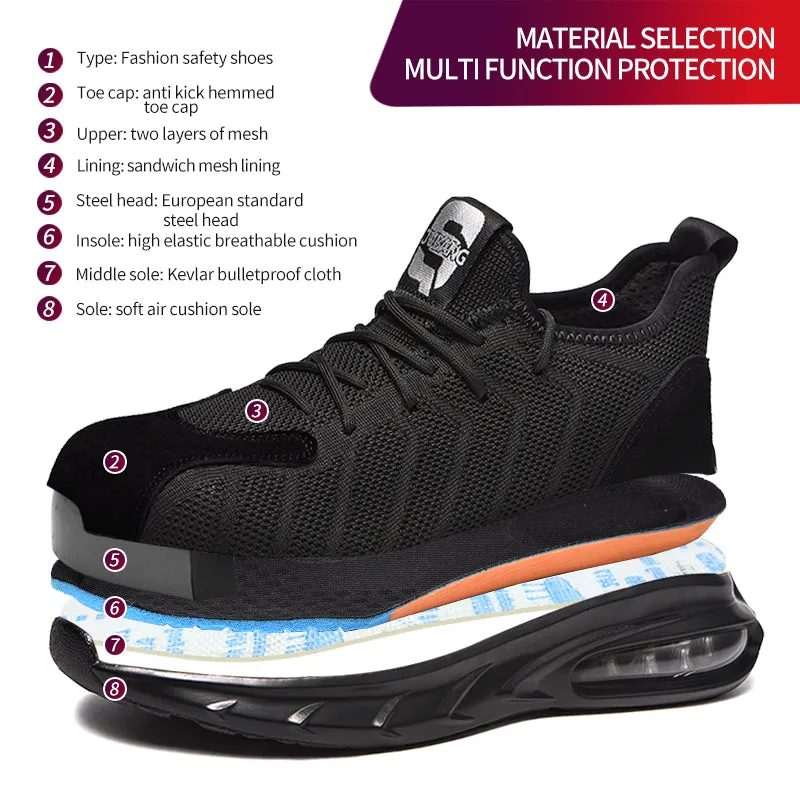 Fly Weave Tennis Safety Shoes for Men (JB-711)