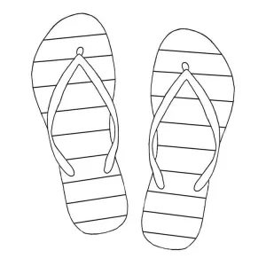 Frog's Whiskers Ink Stamp - Flip Flops