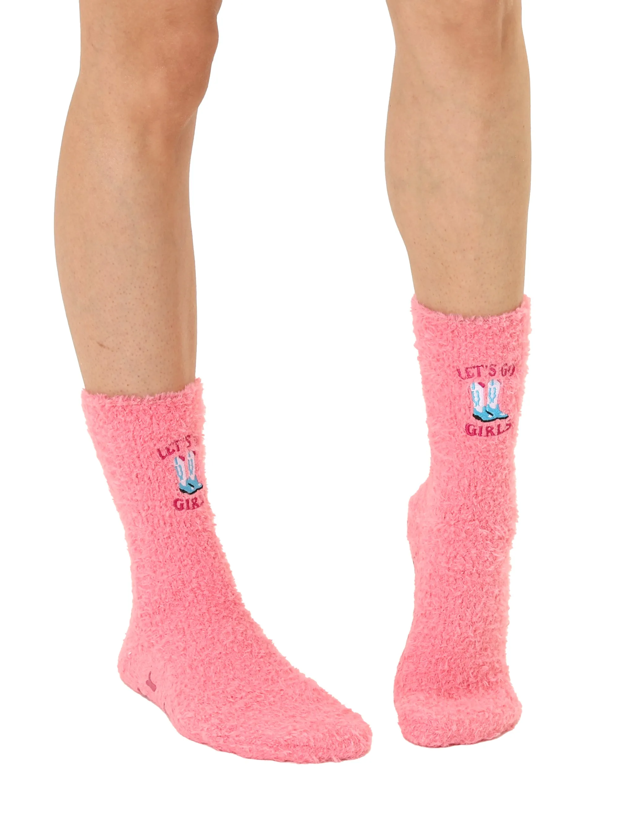 Fuzzy Boots Crew Socks