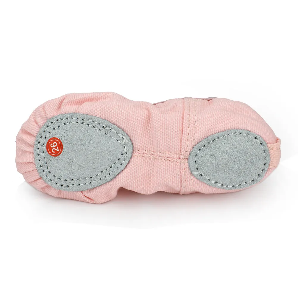 Girls Soft Canvas Butterfly Dance Slipper Ballet Shoe