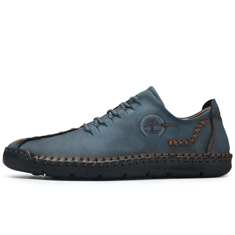 Hnzxzm Handmade Casual Leather Men Shoes Driving Breathable Casual Shoes Men Loafers Hot Sale Moccasins Tooling Shoes Zapatillas Hombre