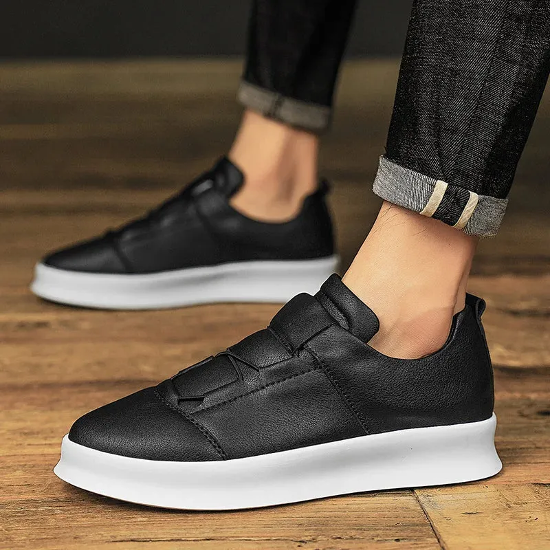 Hnzxzm Leather Men Shoes lace up Fashion Formal Men Shoes outdoor Moccasins Italian Breathable Male Driving Shoes