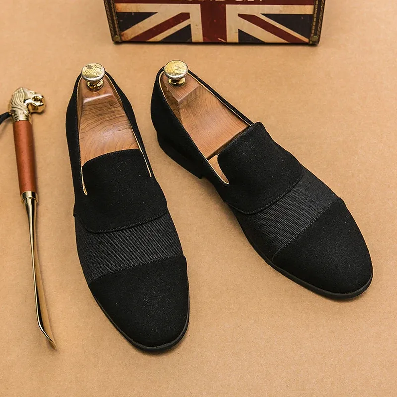 Hnzxzm Simple and Lightweight Loafers High Quality Men Casual Flat Light Fashion Trend Moccasins Slip on Nubuck Leather Driving Shoes