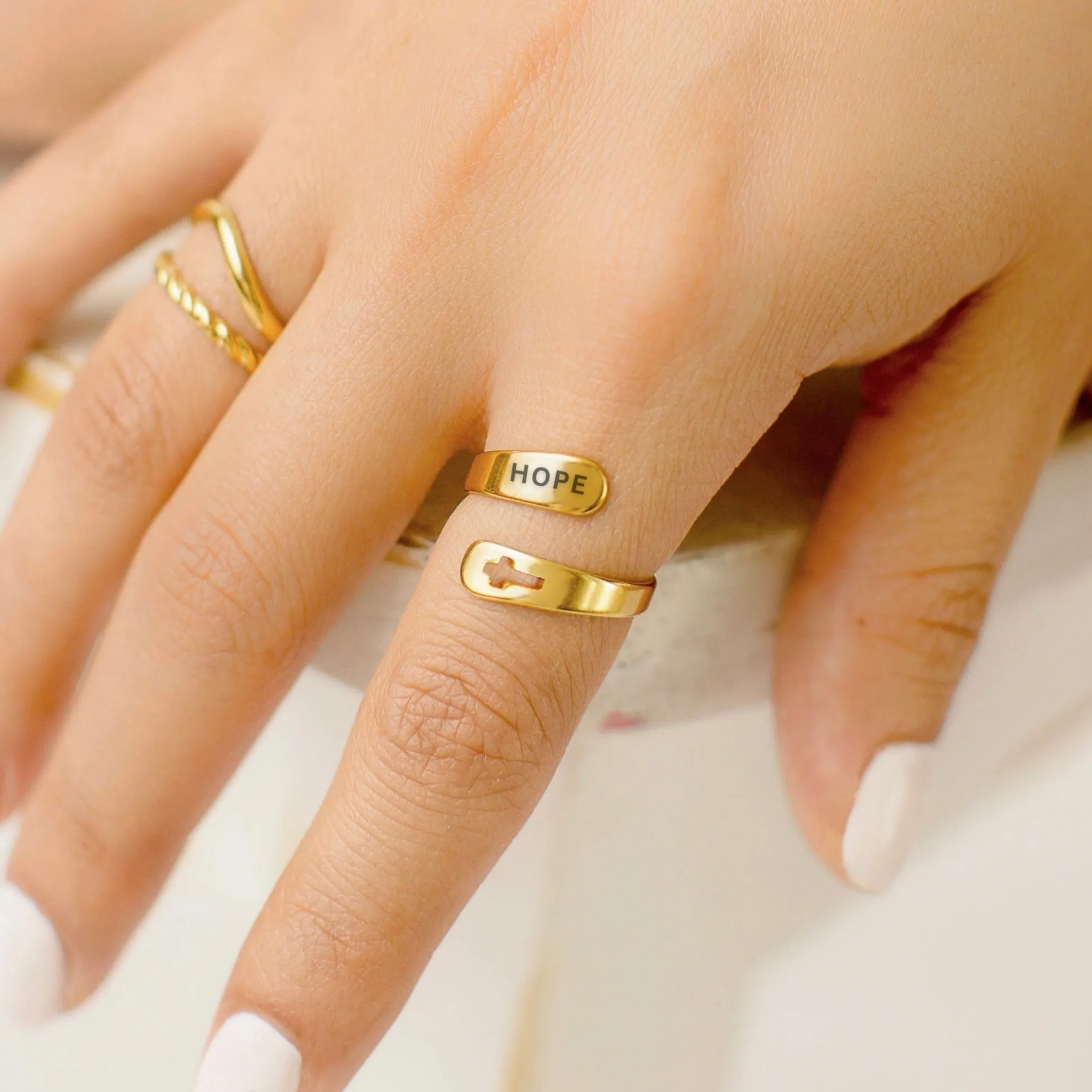 Hope Ring in Gold and Silver