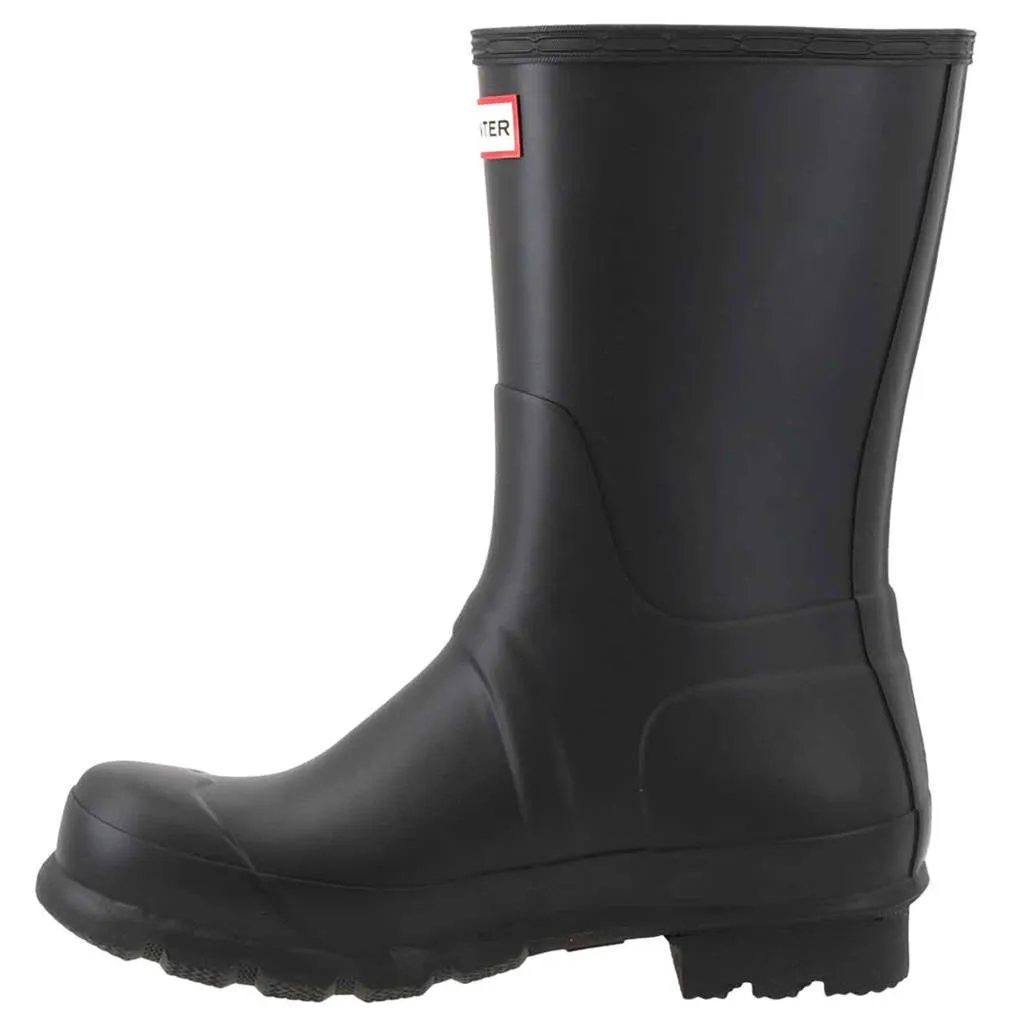 Hunter Mens Boots Original Side Adjustable Short Casual Wellington Rubber - UK 7