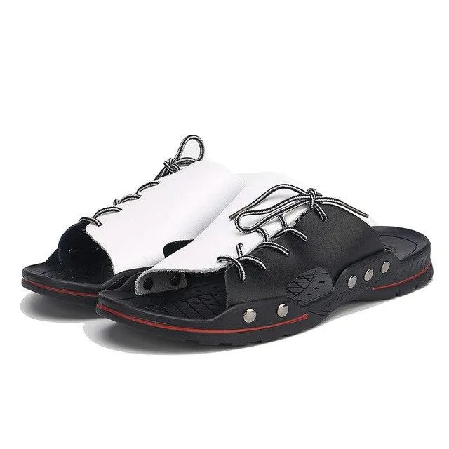 Indoor Outdoor Beach Non-slip Breathable Men's Slippers