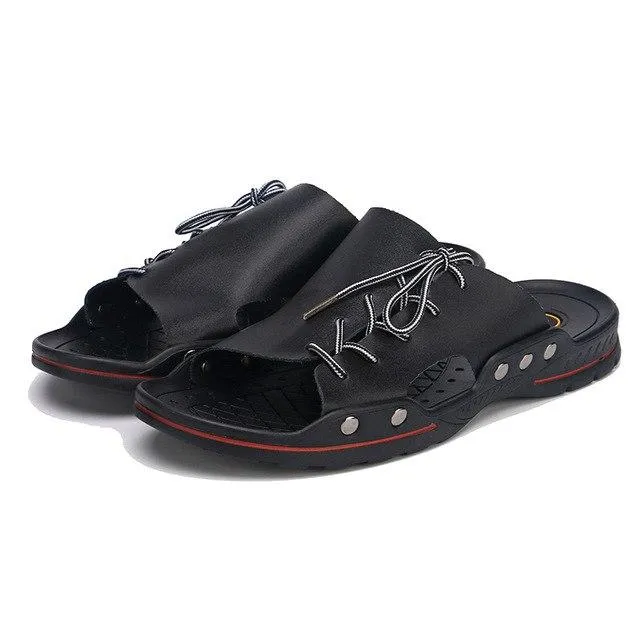 Indoor Outdoor Beach Non-slip Breathable Men's Slippers