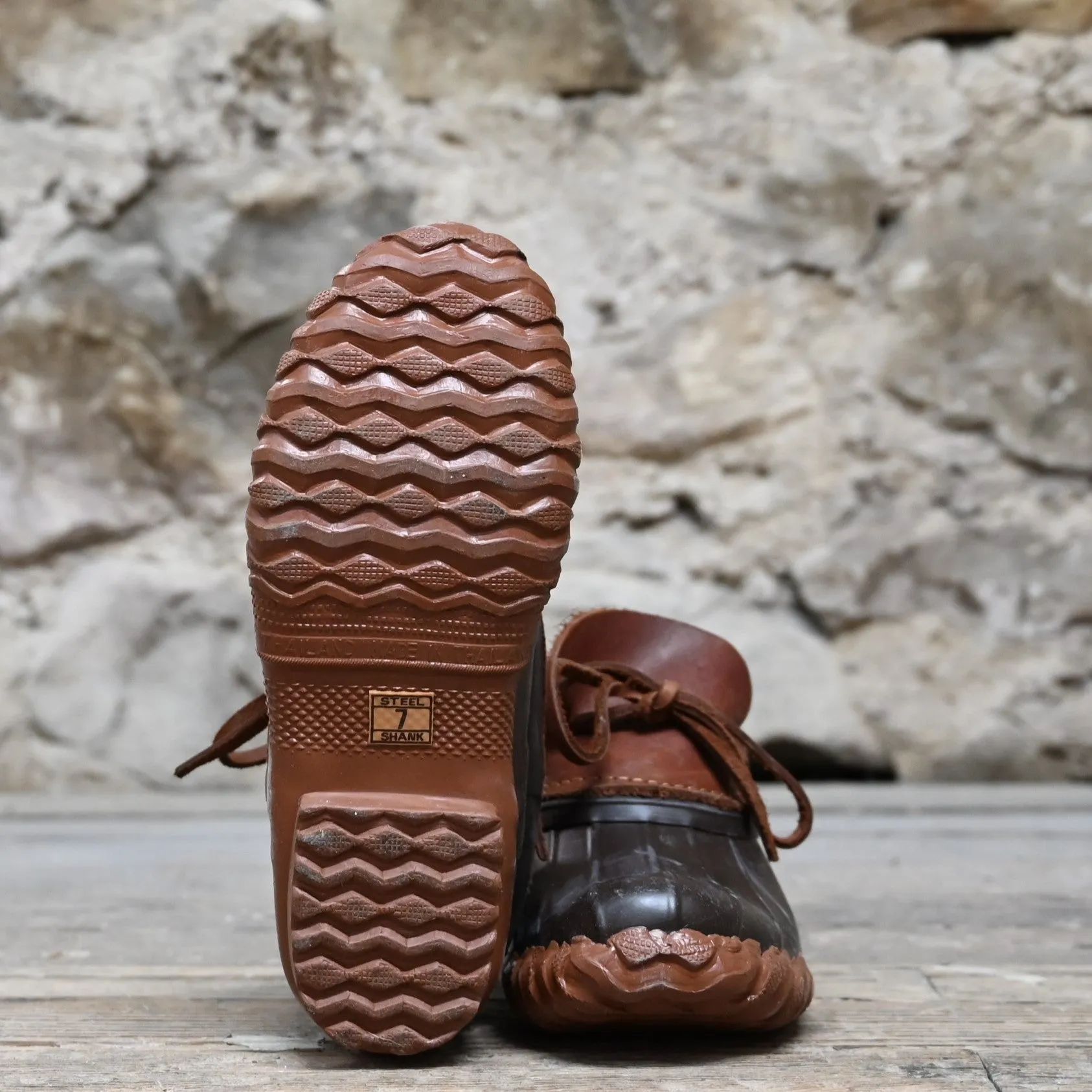 Kenetrek Duck Shoe W/Handmade Rubber Bottom Steel Shanks and Traditional Tractor Tread Outsole