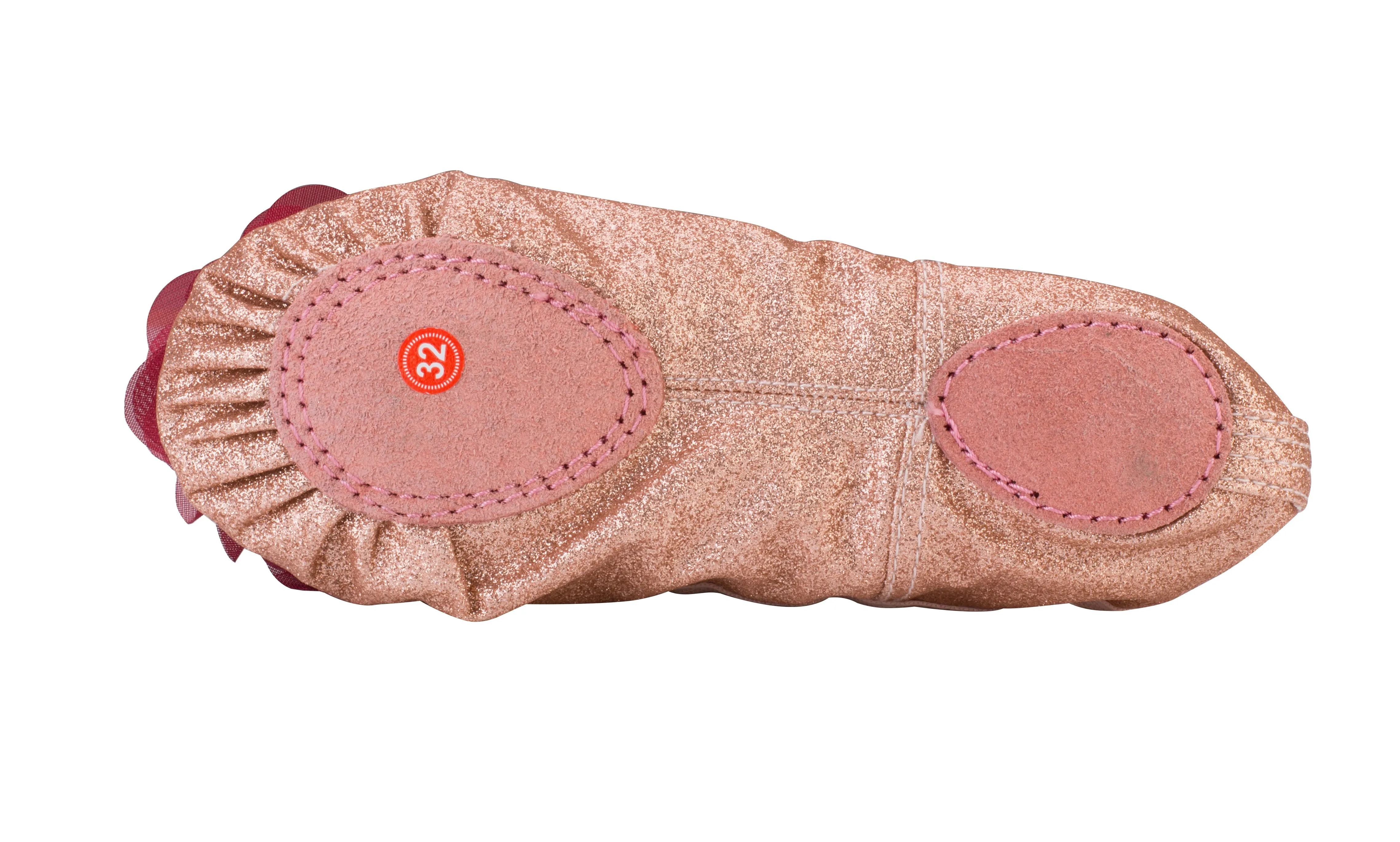 Kids Canvas Shinning Ballet Slippers with Flower