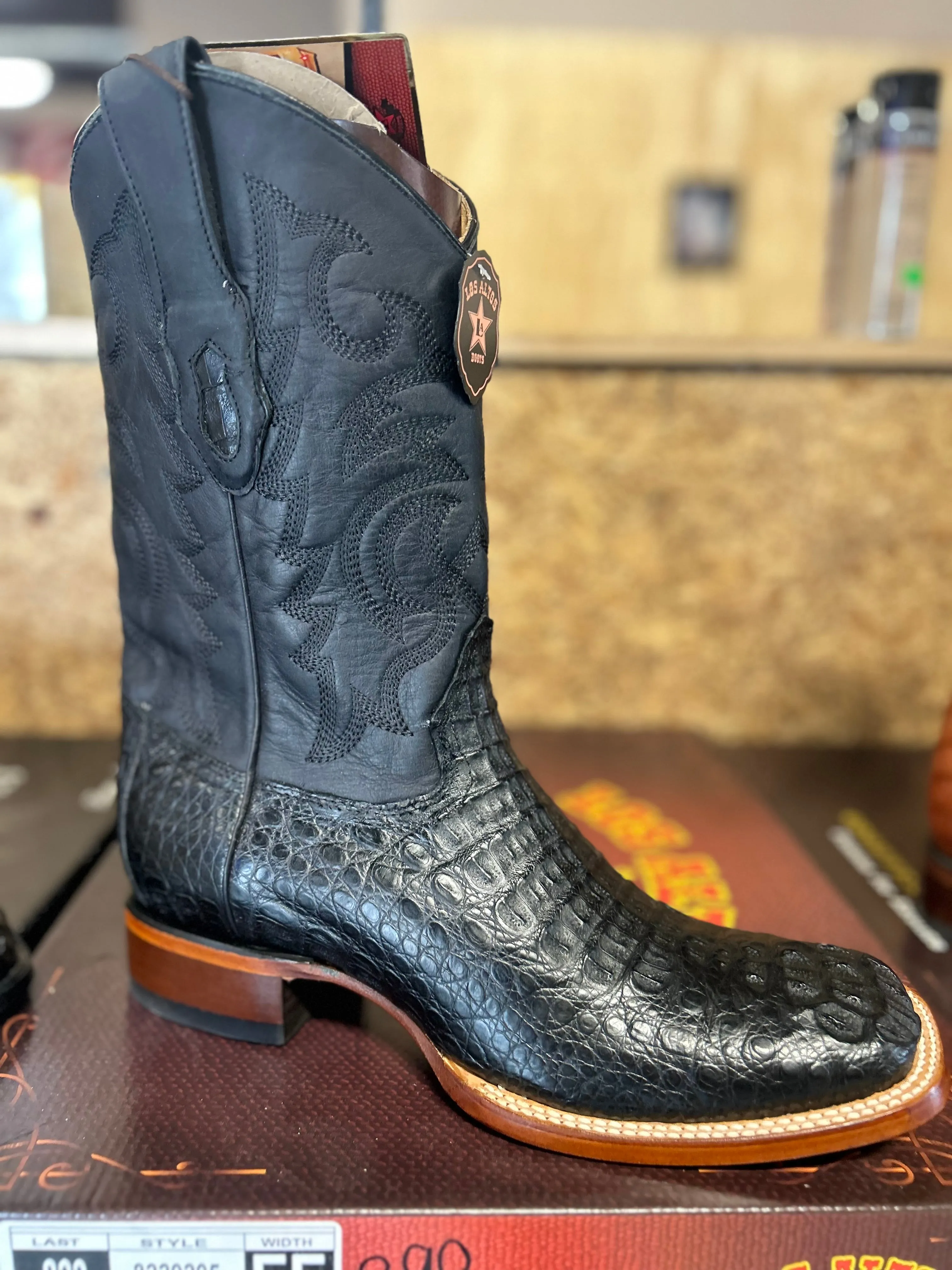Los Altos Caiman Hornback Boots