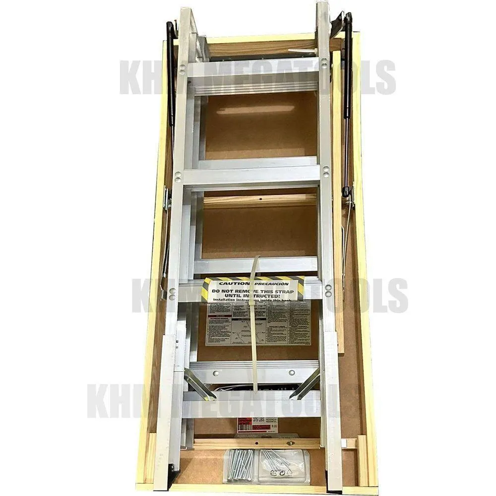 Louisville AA2210 Aluminum Attic Ladder "ELITE" 375 lbs