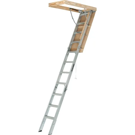 Louisville AA2210 Aluminum Attic Ladder "ELITE" 375 lbs