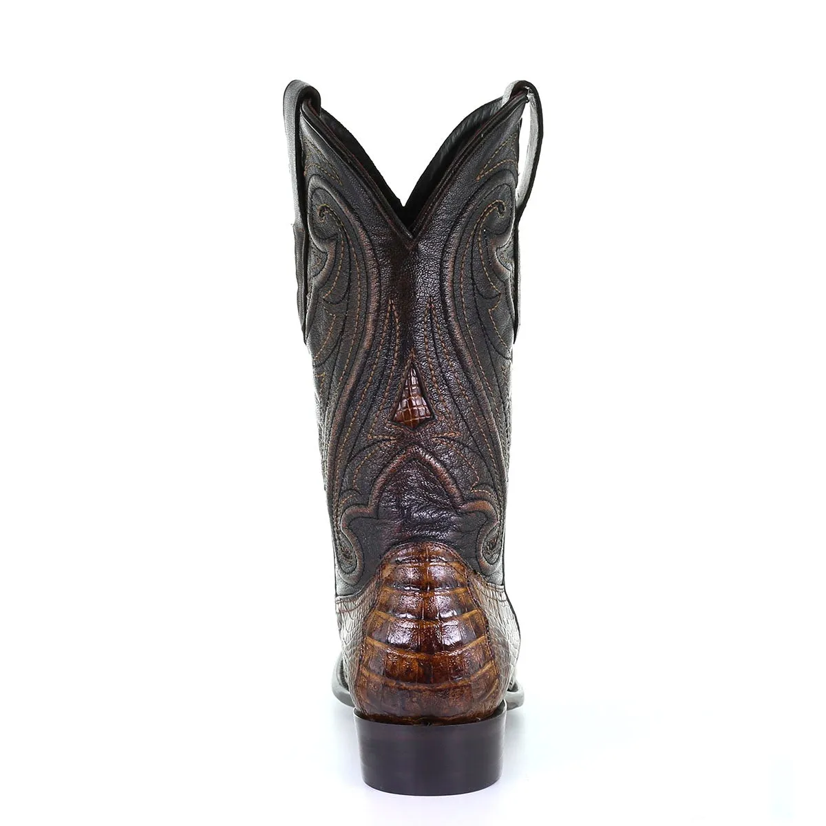 M2182 - Montana brown dress cowboy caiman boots for men