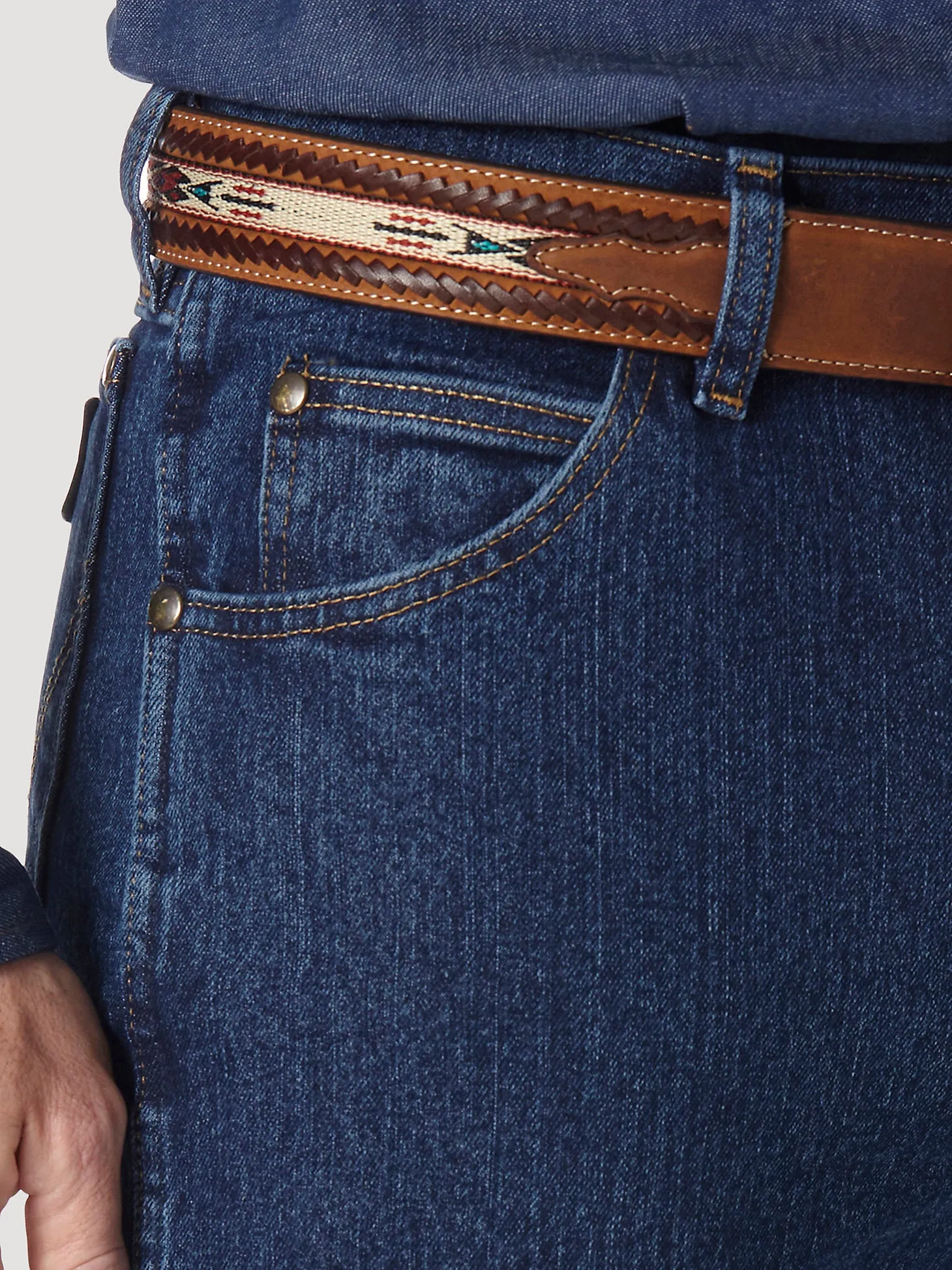 Men's Premium Performance Advanced Comfort Cowboy Cut Jean Regular Fit - Mid Stone