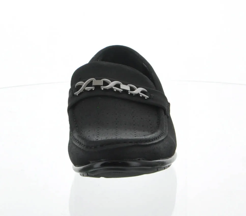 MEN'S SHOES BLACK PU MOCCASINS OH1802-11