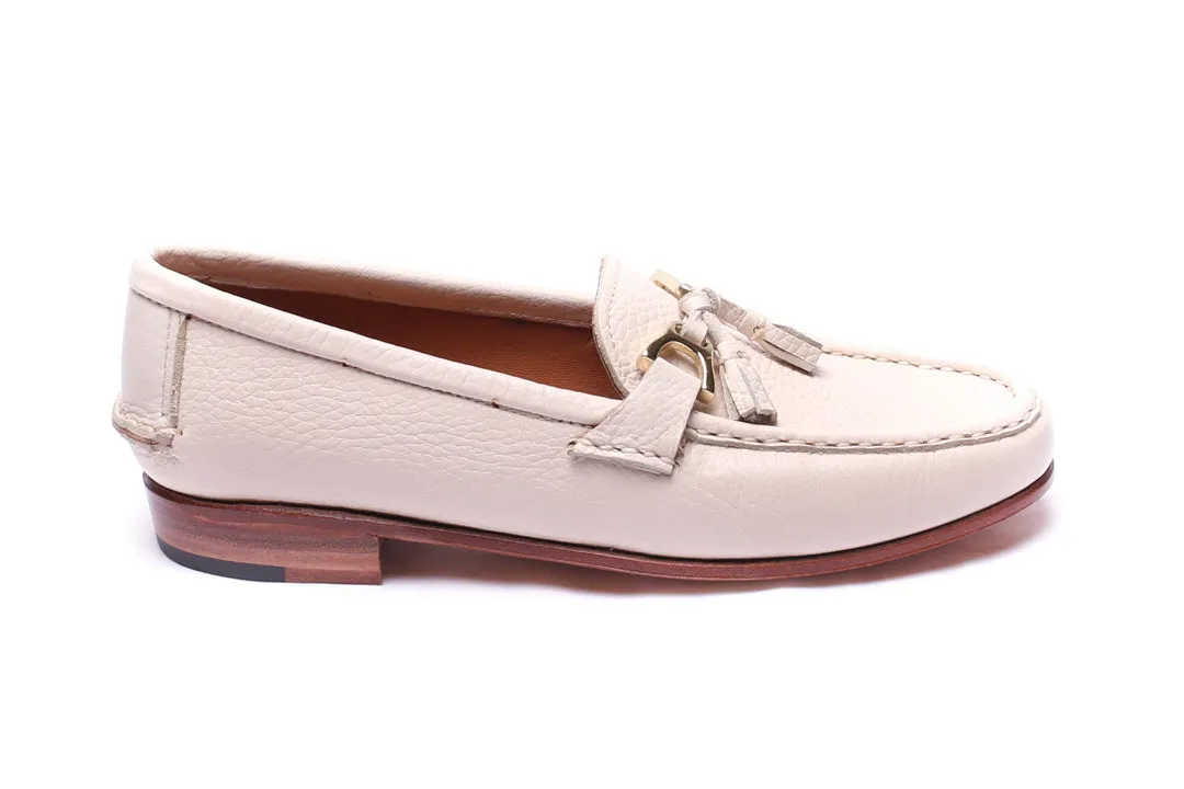 Mocasín 5319 with Tassels Ivory