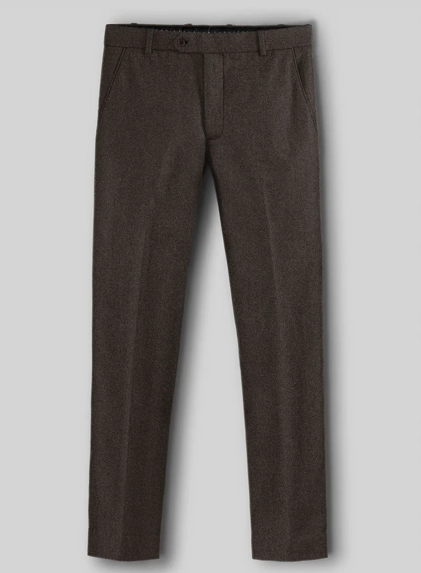 Naples Dark Brown Tweed Pants