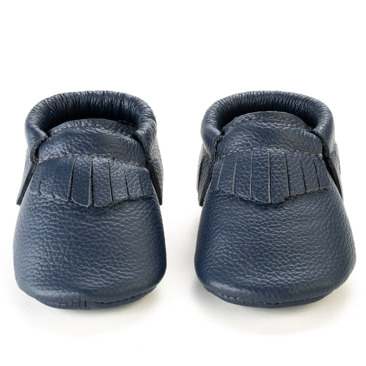 Navy Baby Moccasins