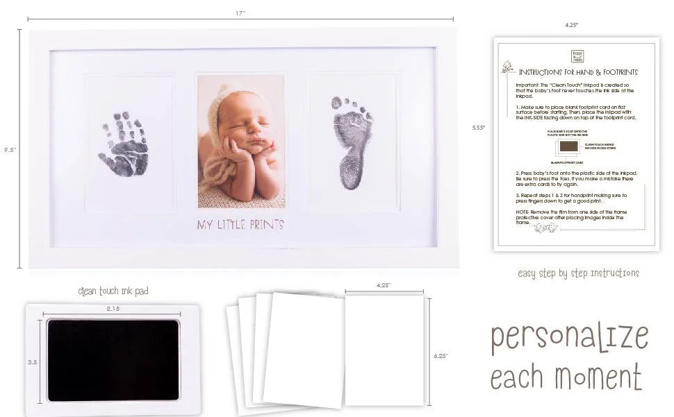 Newborn Baby Hand & Footprint Photo Frame