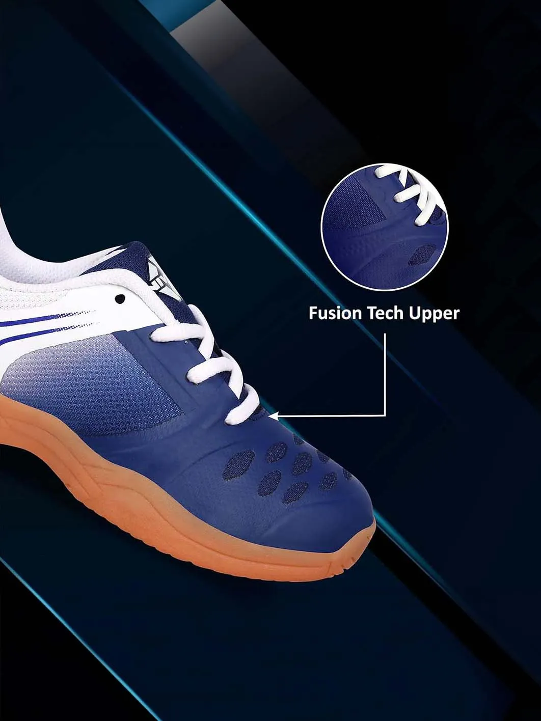 Nivia HY-Court Kids 2.0 Badminton Shoe For Men, Blue