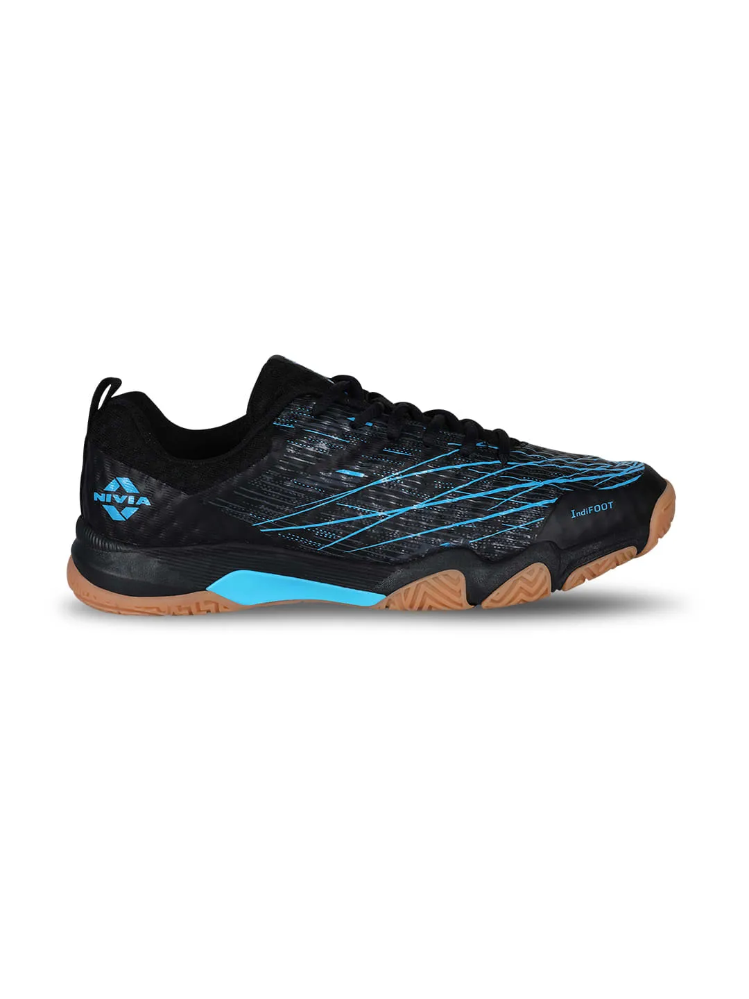 NIVIA Powerstrike 3.0 Badminton Shoes for Mens (Blue/Black)