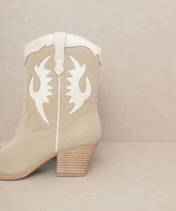 Oasis Society Houston - Layered Panel Cowboy Boots