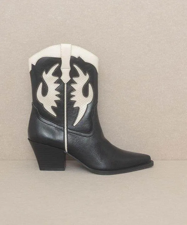 Oasis Society Houston - Layered Panel Cowboy Boots
