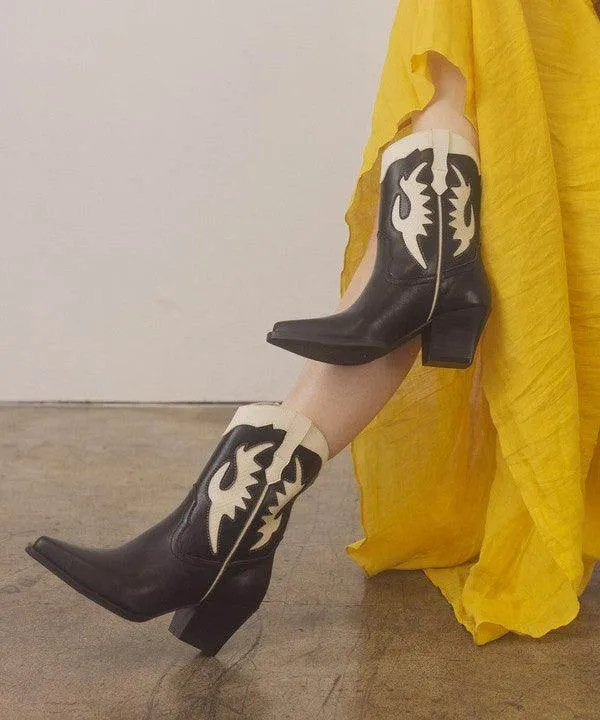 Oasis Society Houston - Layered Panel Cowboy Boots