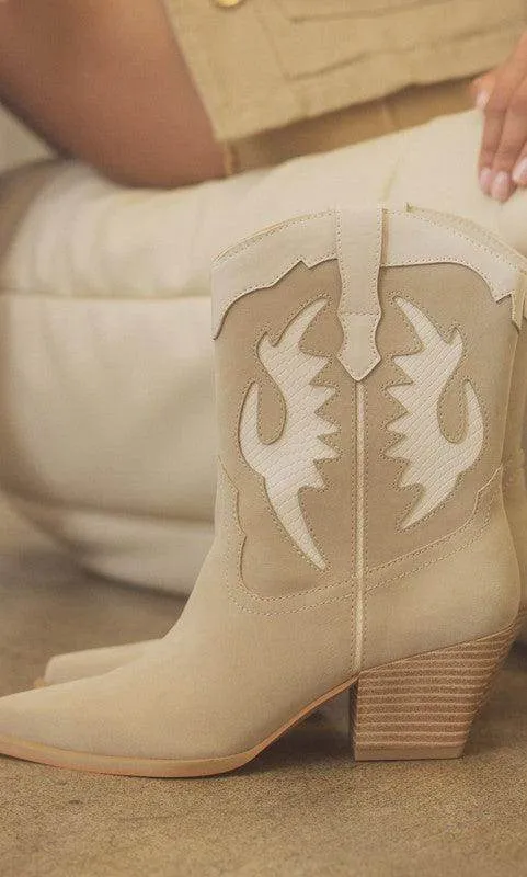 Oasis Society Houston - Layered Panel Cowboy Boots