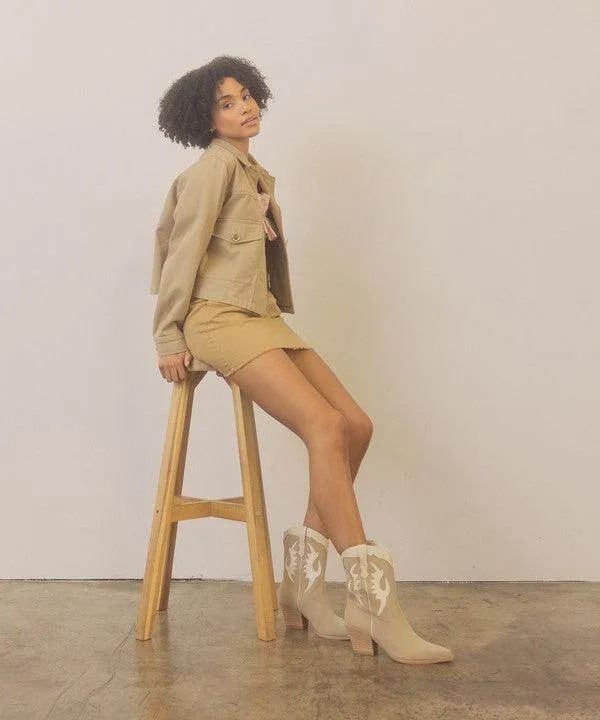 Oasis Society Houston - Layered Panel Cowboy Boots