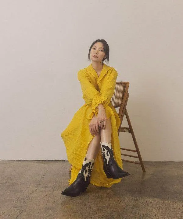 Oasis Society Houston - Layered Panel Cowboy Boots
