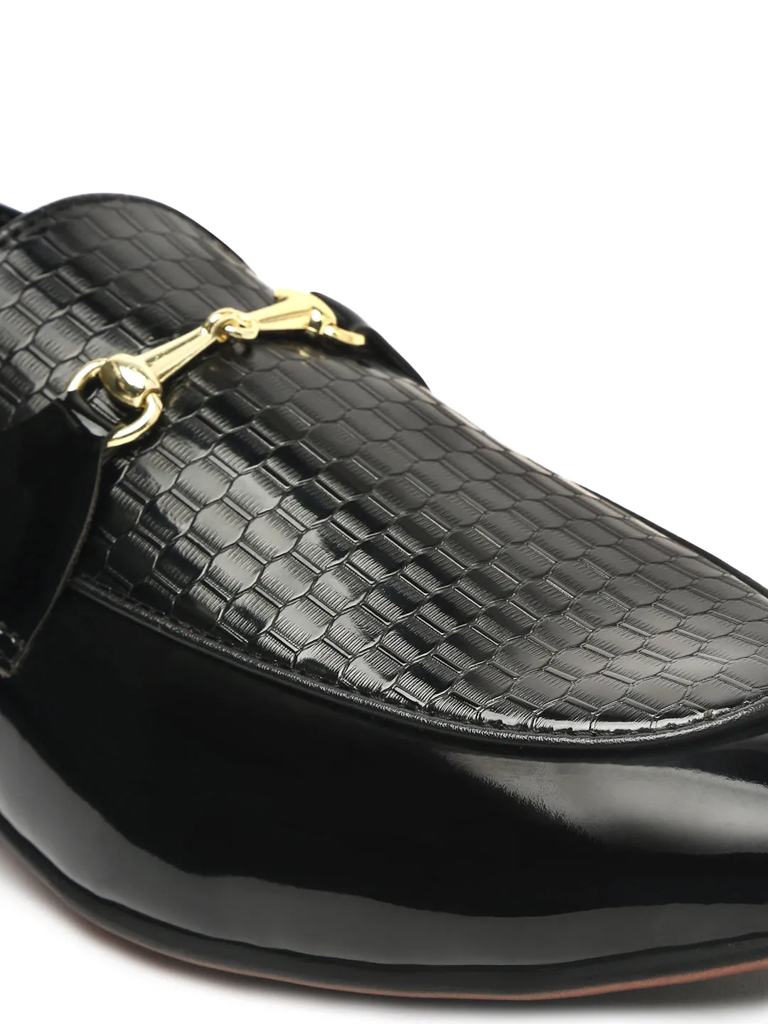 Pelle Albero Black Casual Slip-On Moccasin For Men