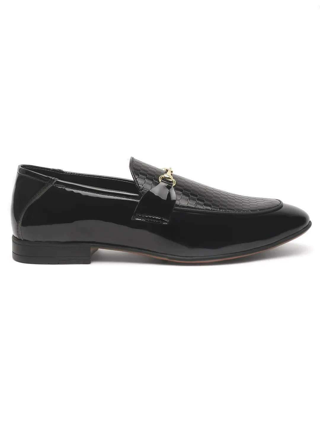 Pelle Albero Black Casual Slip-On Moccasin For Men