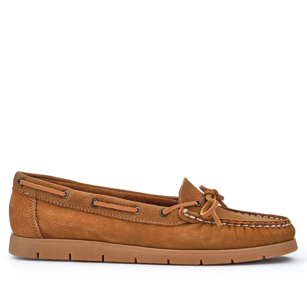 Penella Hand-Stitched Leather Moccasins - PENELLA / 327 210