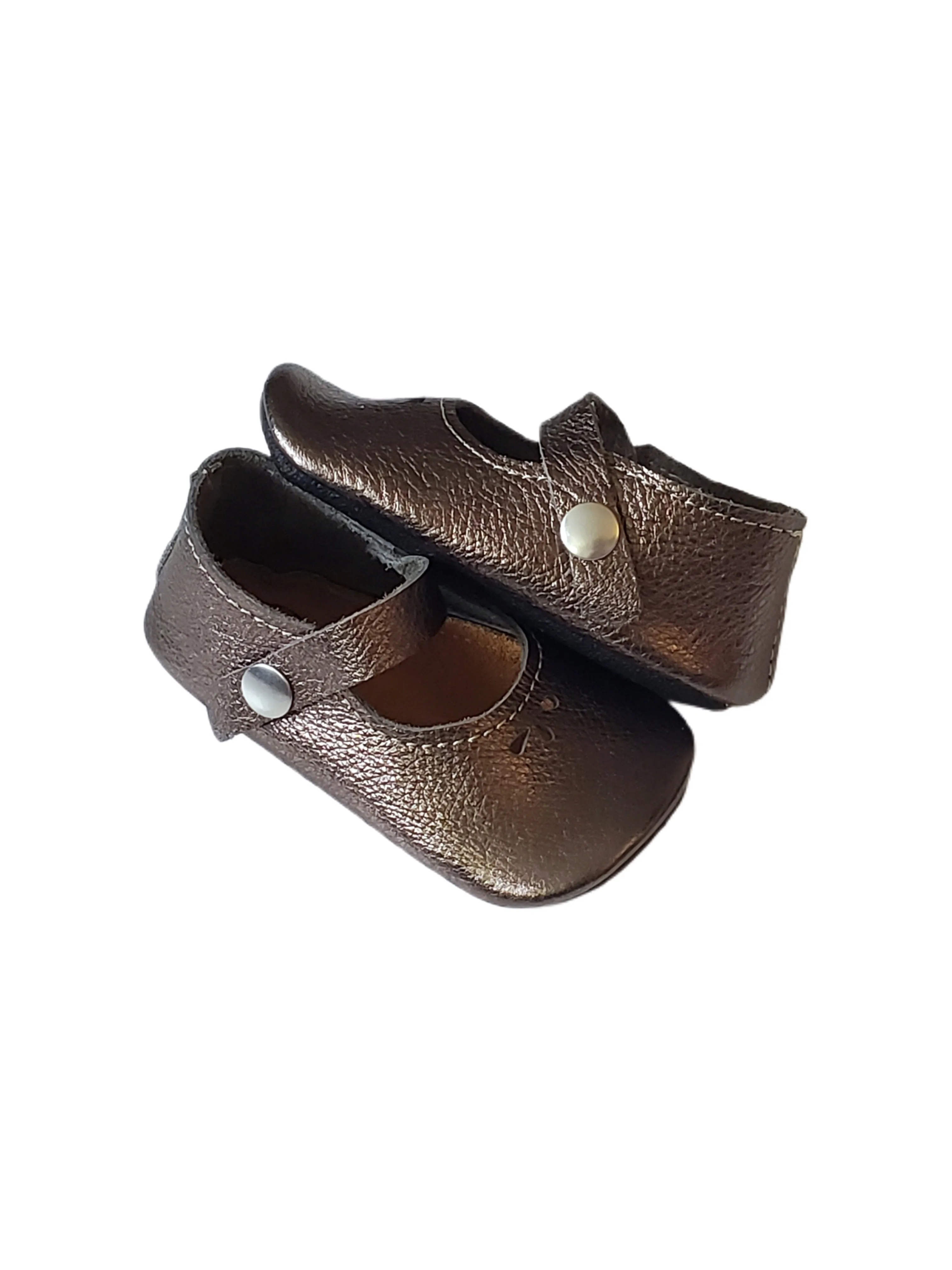 Pewter Mary Janes